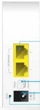 SWISSCOM WLAN Repeater - Anschlüsse und Tasten - 1