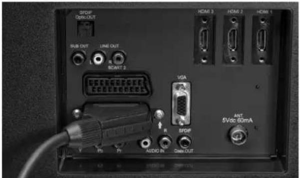 Tevion P15017 (MD 30373) - Mit einem SCART-Kabel - 1
