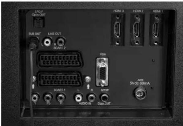 Tevion P15017 (MD 30373) - Subwoofer anschließen - 1