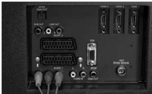Tevion P15017 (MD 30373) - Mit einem Komponenten-Videokabel (3xCinch) - 1