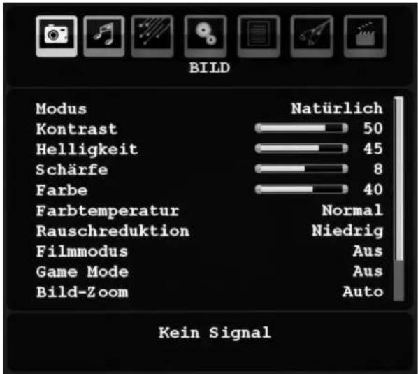 Tevion P15017 (MD 30373) - Menü BILD - 1