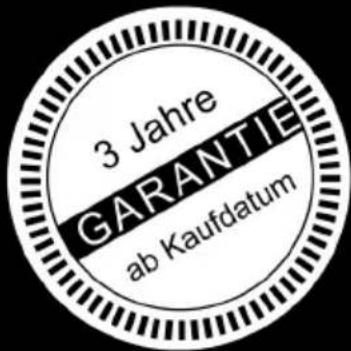 3 Jahre GARANTIE ab Kaufdatum