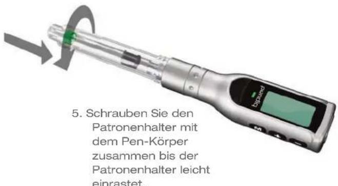 Pendiq Intelligent Insulin Pen - Insulinpatrone einsetzen - 2