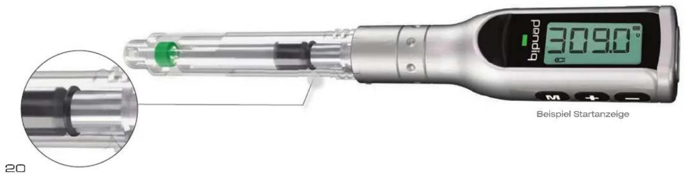 Pendiq Intelligent Insulin Pen - Pen-Kolben vorfahren - 1