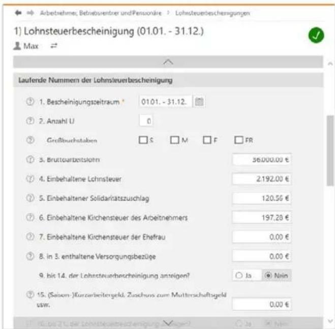Wiso steuer:Sparbuch 2020 - Erste Daten erfassen - 1