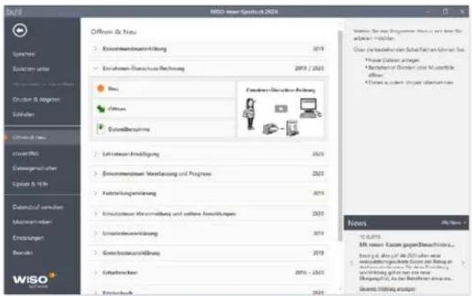 Wiso steuer:Sparbuch 2020 - Einnahmen-Überschuss-Rechnung - 1