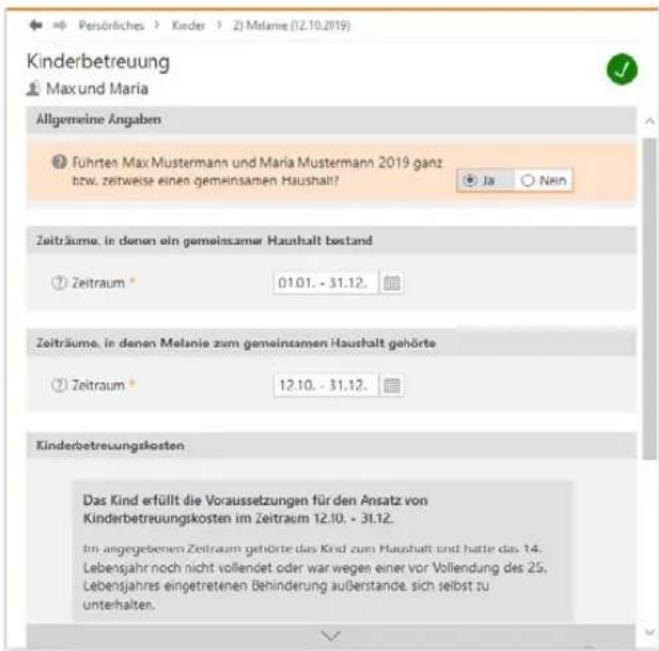 Wiso steuer:Sparbuch 2020 - Info: Kinderbetreuungskosten nicht vergessen - 1