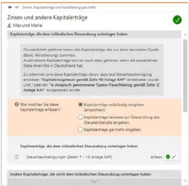 Wiso steuer:Sparbuch 2020 - Info: Zinserträge trotz Abgeltungssteuer angeben - 1