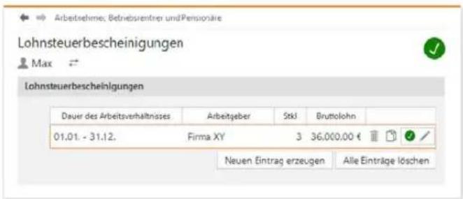 Wiso steuer:Sparbuch 2020 - Erste Daten erfassen - 2