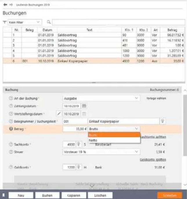 Wiso steuer:Sparbuch 2020 - So buchen Sie mit WISO steuer:Software - 1