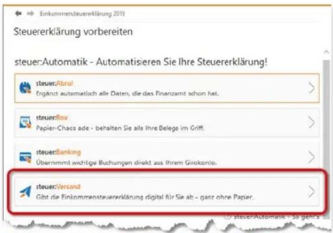 Wiso steuer:Sparbuch 2020 - steuer:Versand - 1
