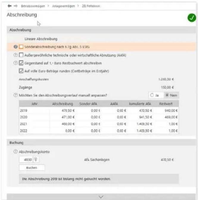 Wiso steuer:Sparbuch 2020 - Info: Sonderabschreibungen mitnehmen - 1
