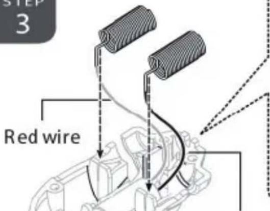STEP 3 Red wire