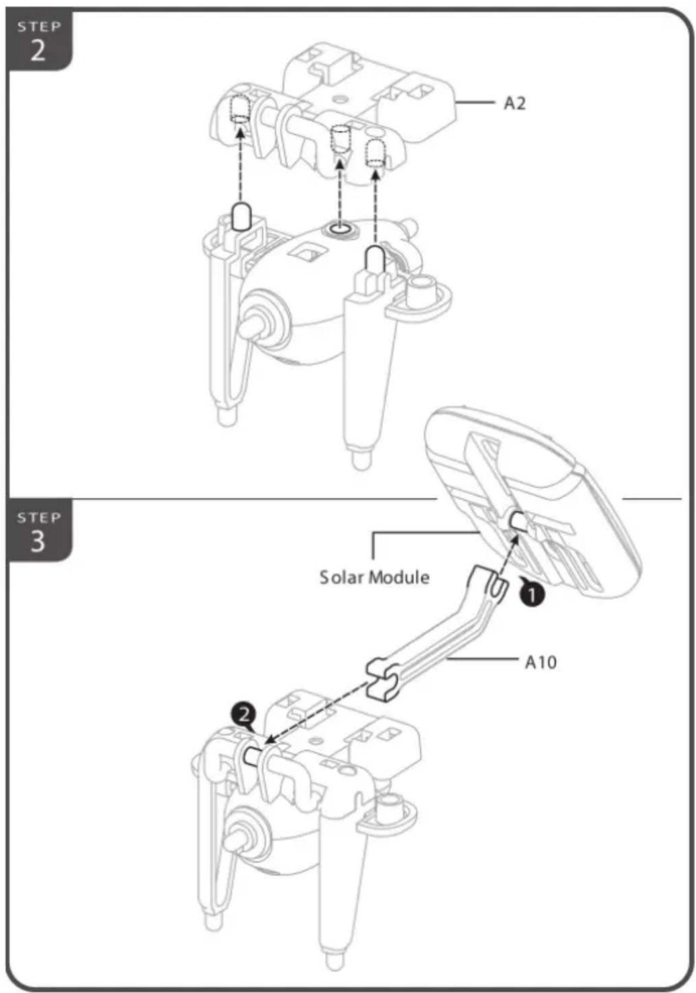 STEP 2 A2 STEP 3 Solar Module 1 A10 2