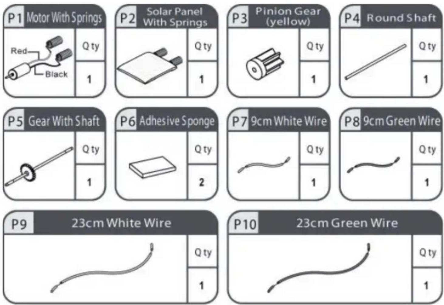 Steren K-555 - Mechanical parts list - 1