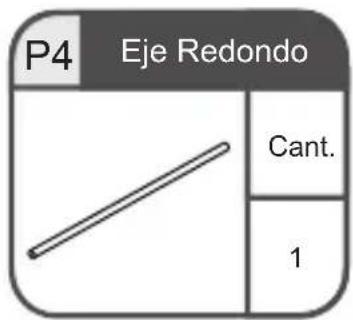 P4 Eje Redondo Cant. 1