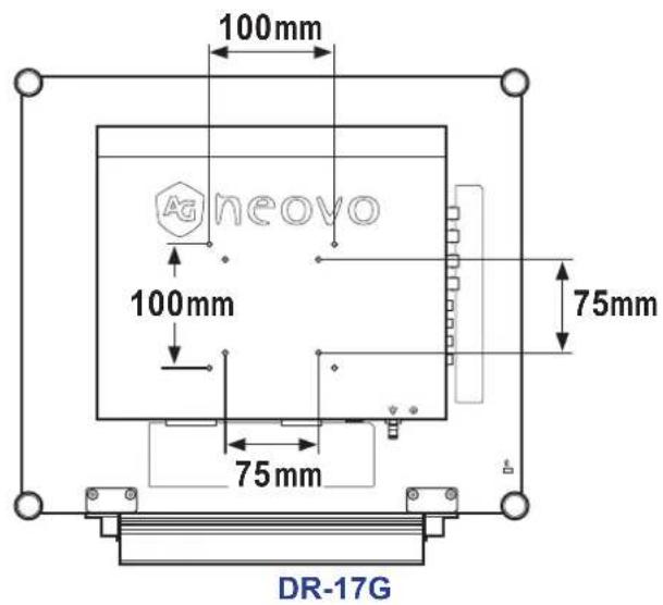 AG Neovo DR-17G - LCD-Display an der Wand anbringen. - 1