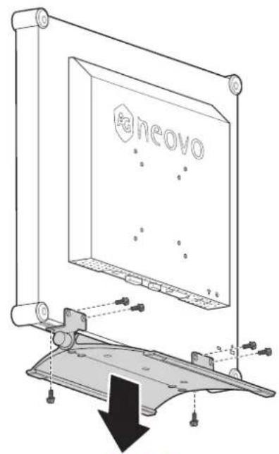 AG Neovo DR-17G - Fuß abnehmen - 1