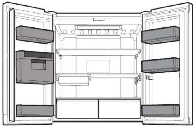 BAUKNECHT BQ9 U2L - Kühlschrank-Seitenfächer - 1
