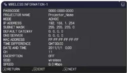 HITACHI MC-WX8265 - NETWORK menu - 2