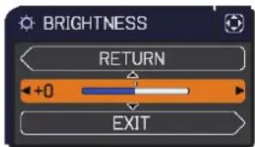 BRIGHTNESS RETURN +0 EXIT