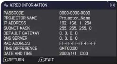 HITACHI MC-WX8265 - NETWORK menu - 4