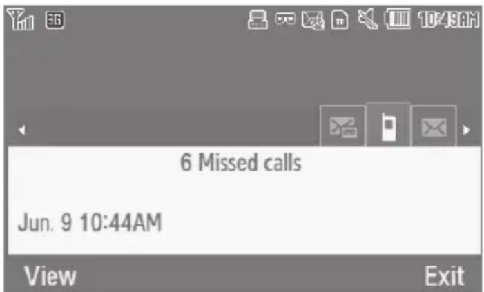 SAMSUNG Comeback - Missed Call Tab - 1
