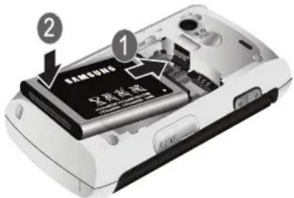 SAMSUNG Comeback - Installing the battery - 1