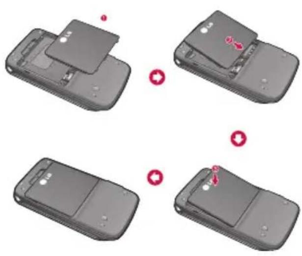 LG U830 - To remove the battery - 1