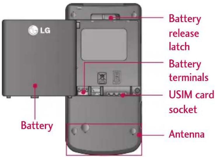 LG U830 - Parts of the phone - 2