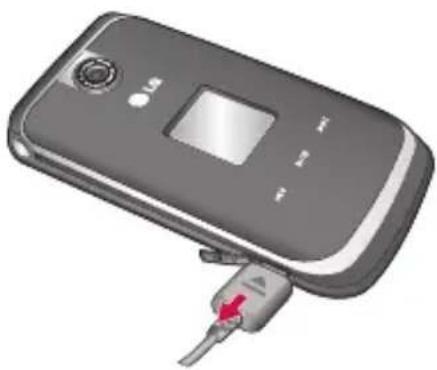 LG U830 - Disconnecting the charger - 1