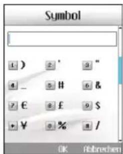 LG U400 - Einfügen von Sonderzeichen - 2