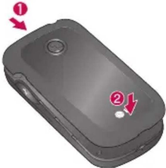 LG Optimus Net - SIM-Karte und Akku einlegen - 4