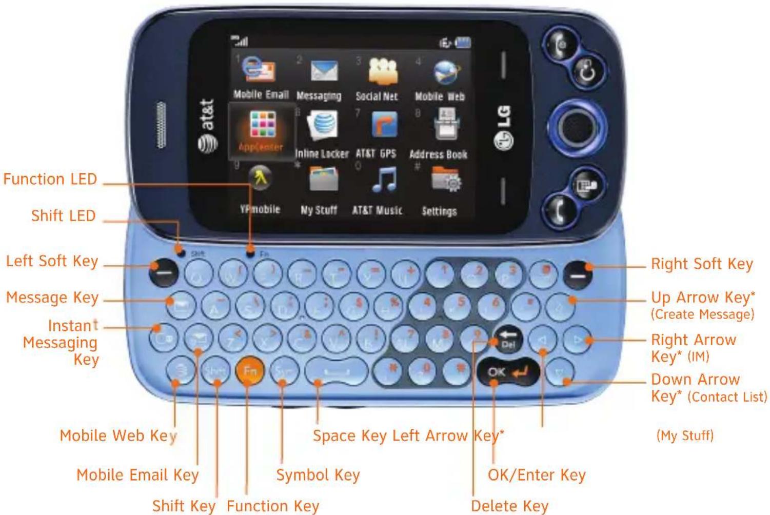 LG Neon II - QWERTY Keyboard - 1