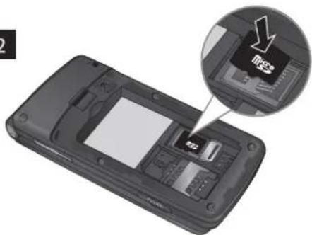 LG KF301 - 安裝記憶咭 - 2