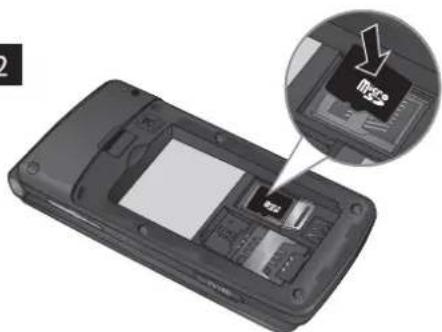LG KF301 - Installing a Memory Card - 2