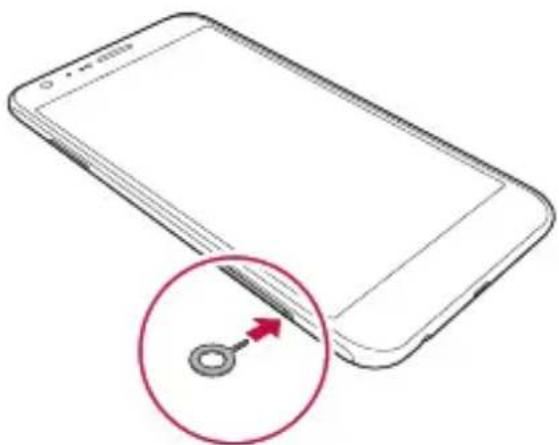 LG X Cam - Installazione della scheda SIM - 1