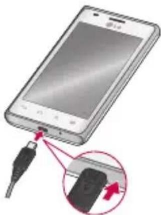 LG Swift L5 - Charging your phone - 1