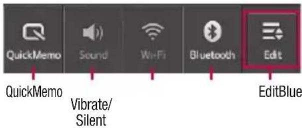 LG Swift L5 - Notification drawer - 2