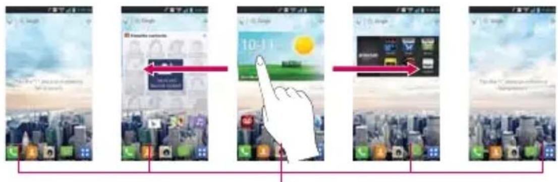 LG Spectrum 2 - To view other Home screen canvases - 1