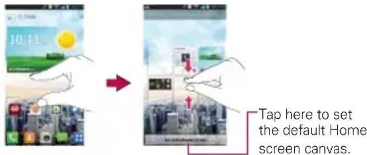 LG Spectrum 2 - To view other Home screen canvases - 2