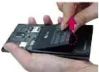 LG Spectrum 2 - Removing the battery - 2