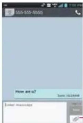 LG Spectrum 2 - To send a text message - 2