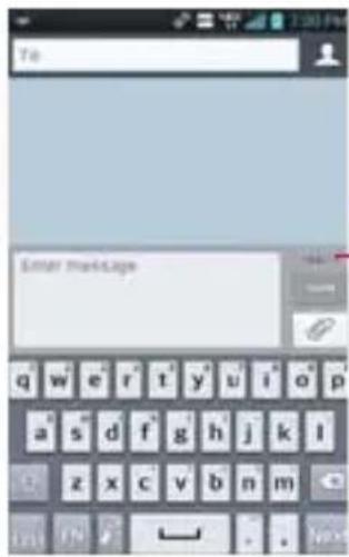 LG Spectrum 2 - To send a text message - 1