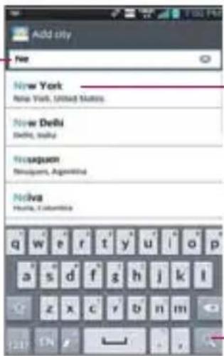 LG Spectrum 2 - To add a city or update current location - 1