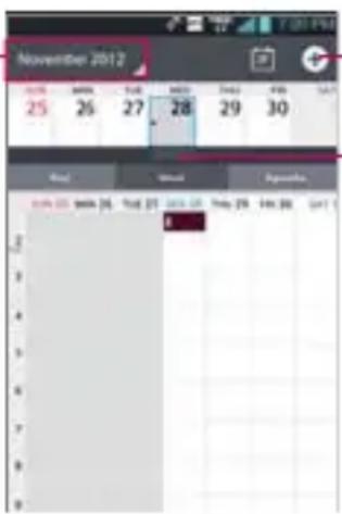LG Spectrum 2 - To switch to Week view - 1