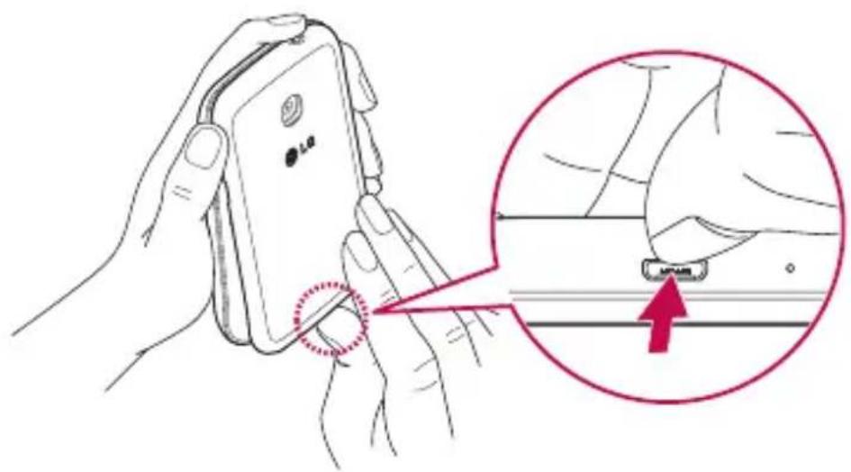 LG L20 - Installation de la carte SIM et de la batterie - 1
