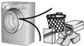 CANDY GO4 W464-80 - The correct way to wash - 1