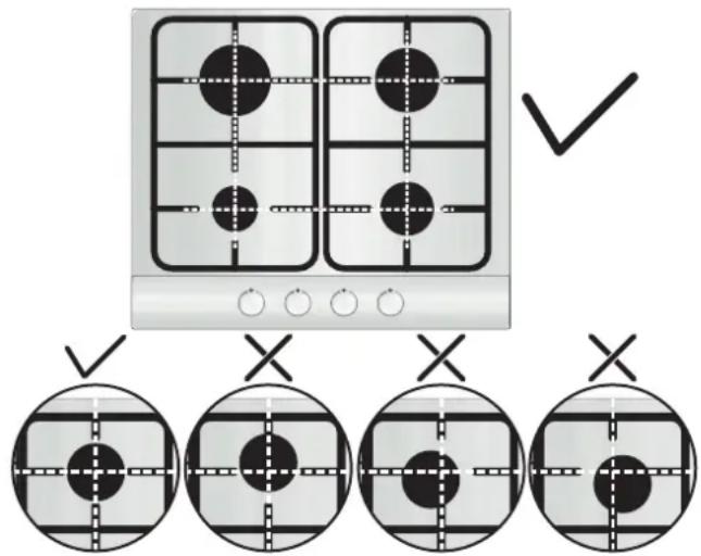 CANDY CHW6WLW - USE OF HOB - USER INSTRUCTIONS - 1