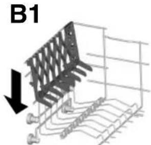 CANDY CDSM 2D62B - REGOLAZIONE DEL CESTELLO SUPERIORE - 2